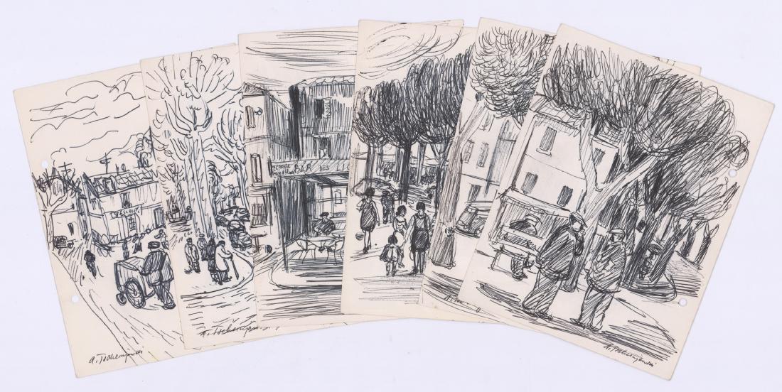 Alex Tschernjawski [Original Ink, City Scenes] (1 of 3)