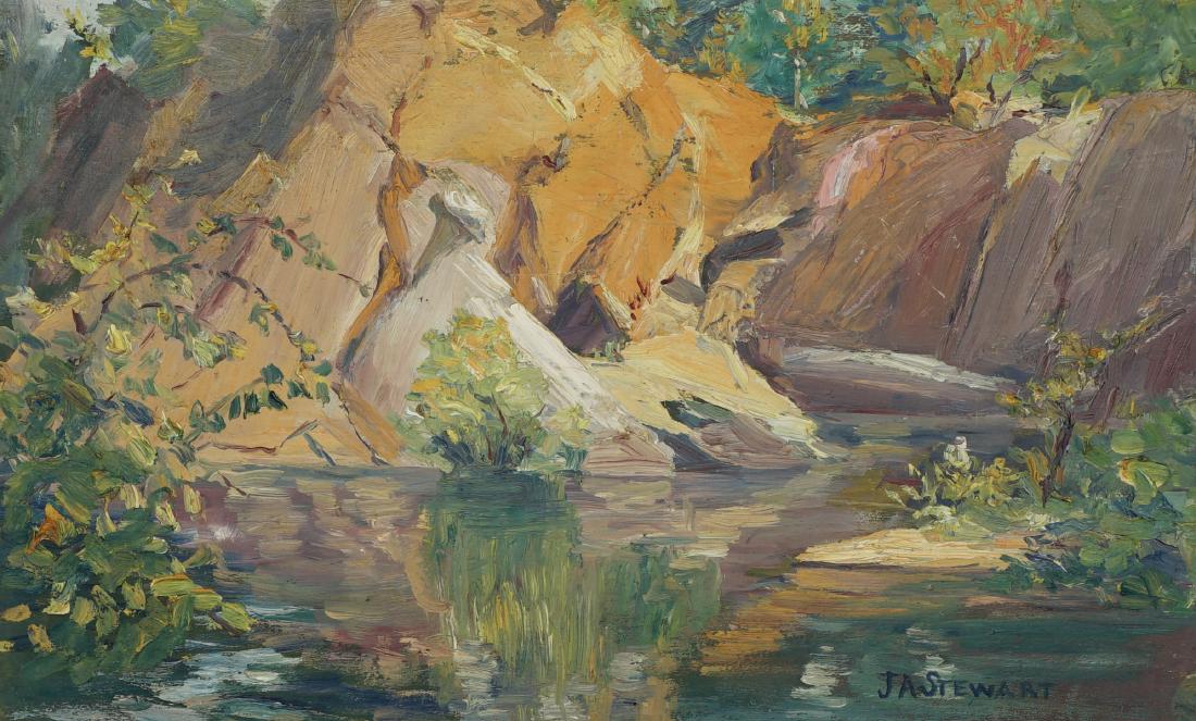 Jeannette A. Stewart Original Oil [Landscape] (1 of 4)