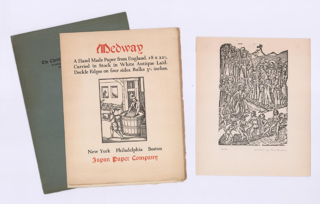 Paul Hambleton Landacre Woodblock [Religious] (1 of 2)