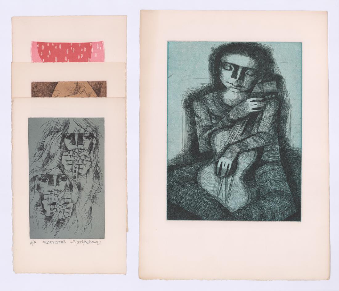 Jorge Dumas Etchings from E/O Artist [Musician] (1 of 3)