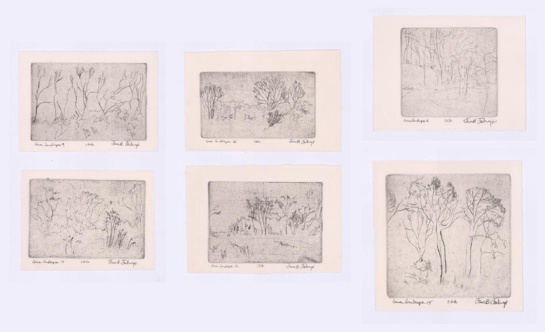 James B. Janknegt Signed Etchings [Iowa Landscape] (1 of 5)