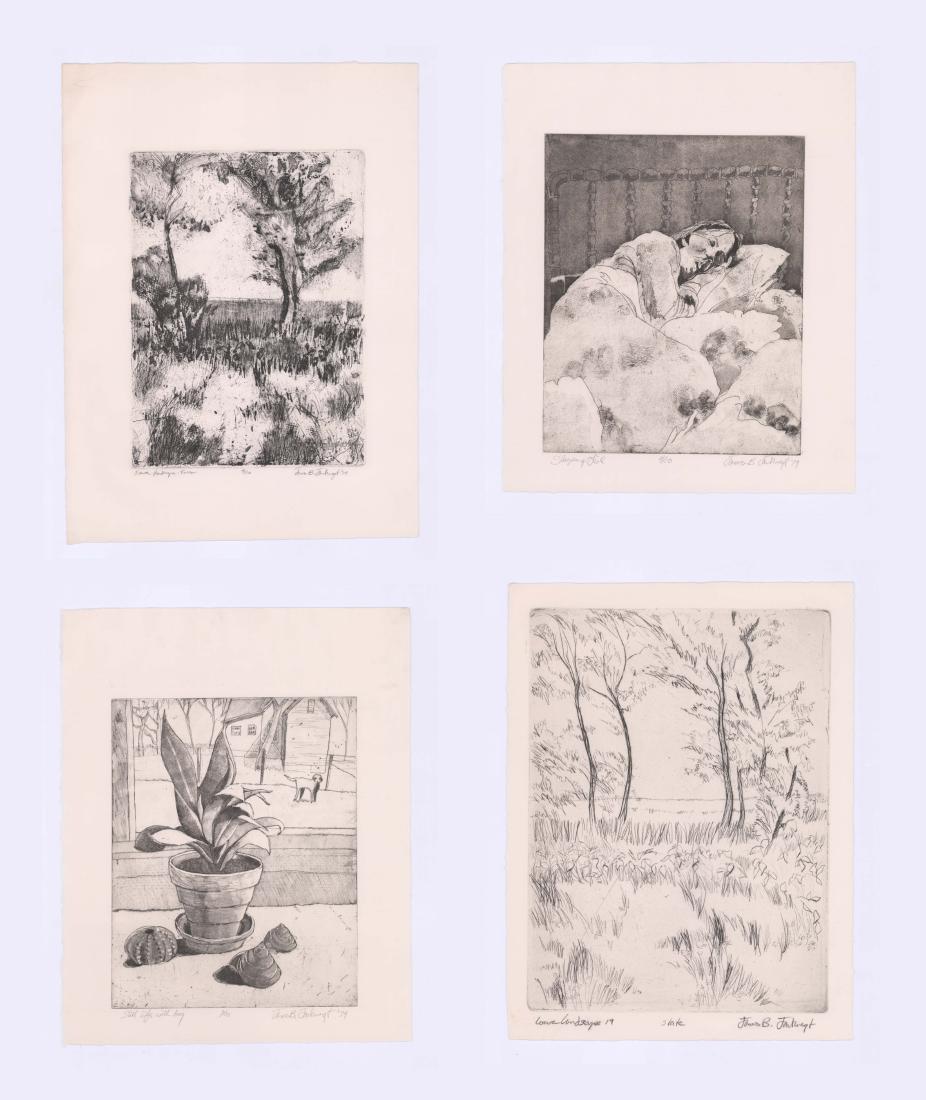 James B. Janknegt Signed Etchings [Iowa Landscape] (1 of 5)