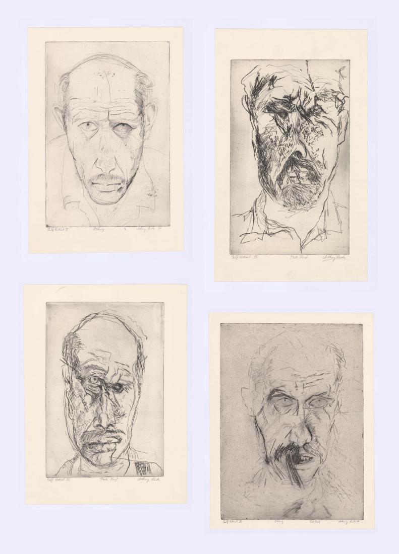 Anthony Lusk Signed Etchings [Self Portrait] (1 of 5)