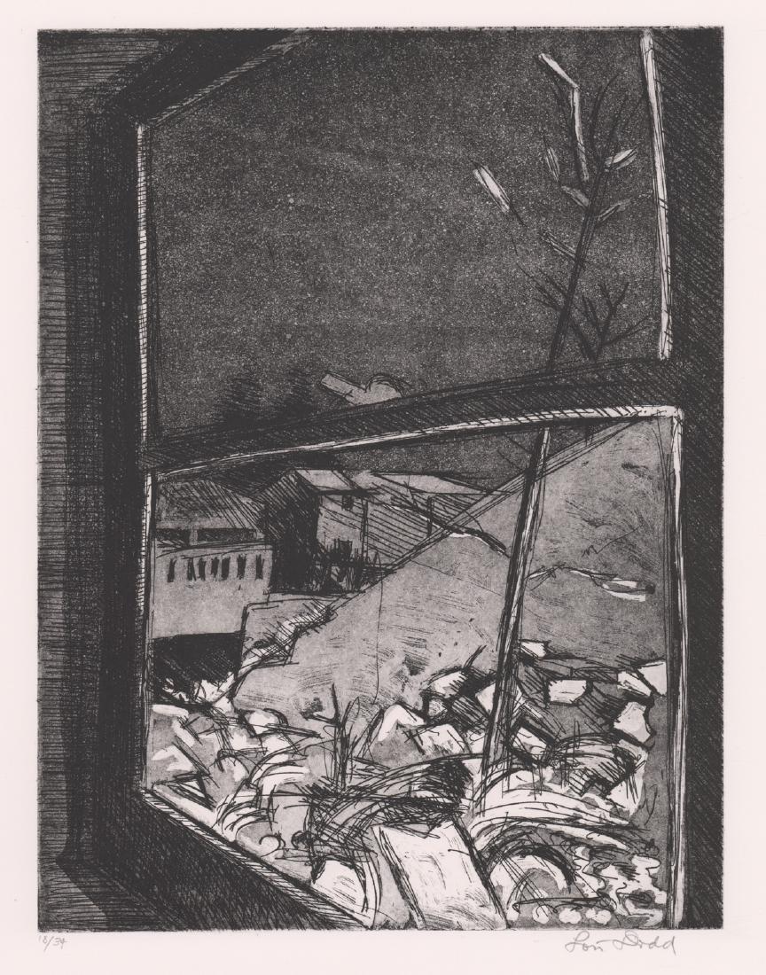 Lois Dodd Signed Etching [View out a Window] (1 of 5)