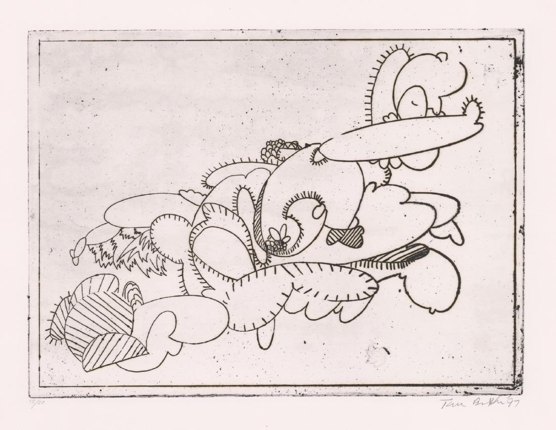 Tom Butter Signed Etching [Abstract Cactus] (1 of 5)