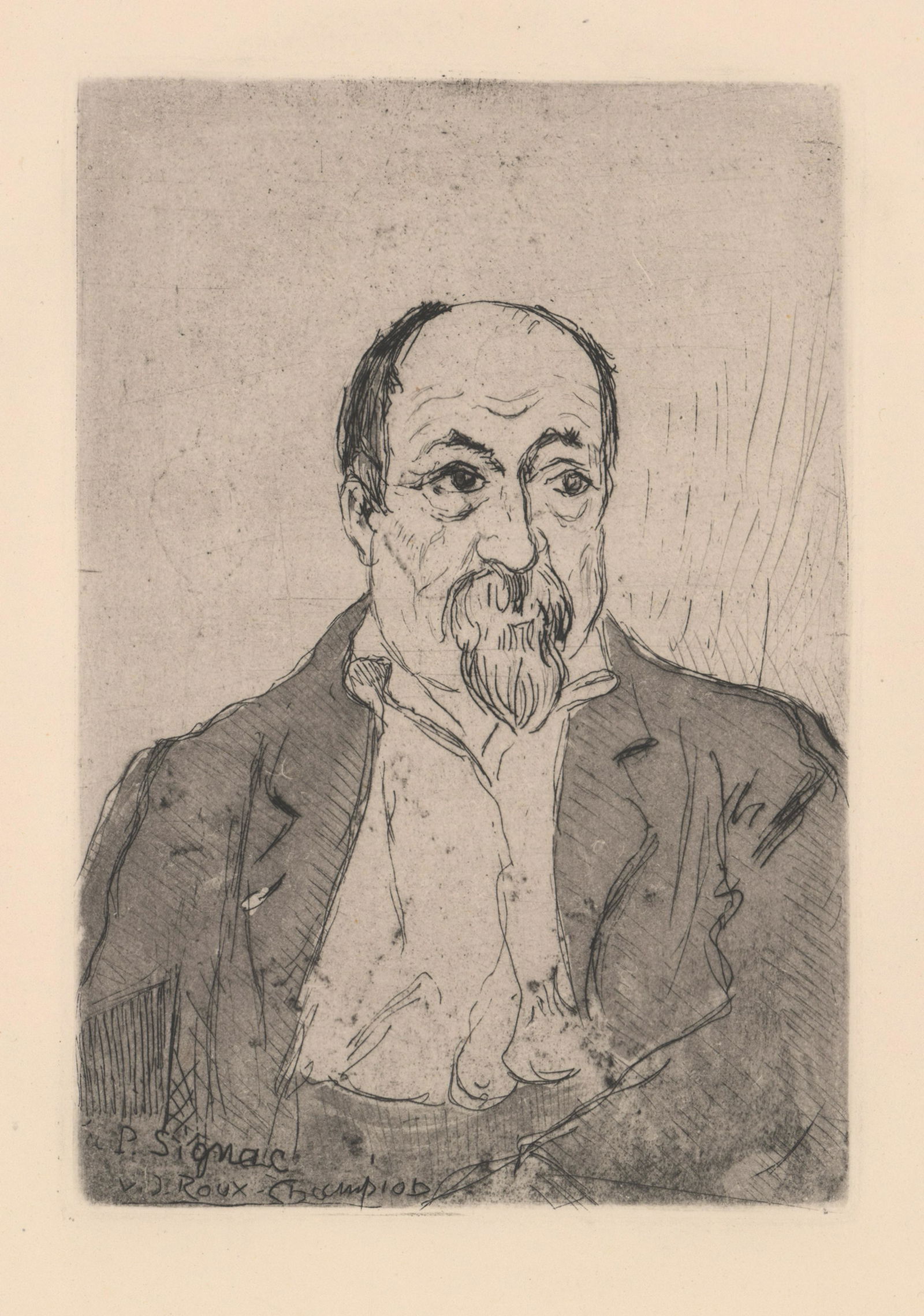 Joseph Victor Roux-Champion Etching [Portrait] (1 of 4)