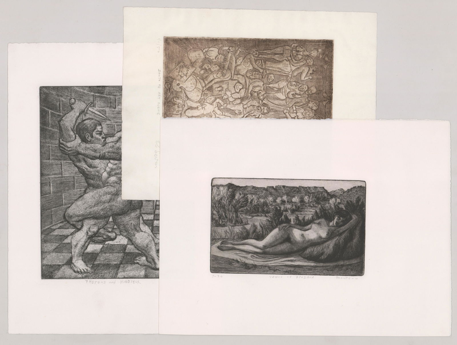 Eli Levin Etchings [Nudes, Mythological] (1 of 3)