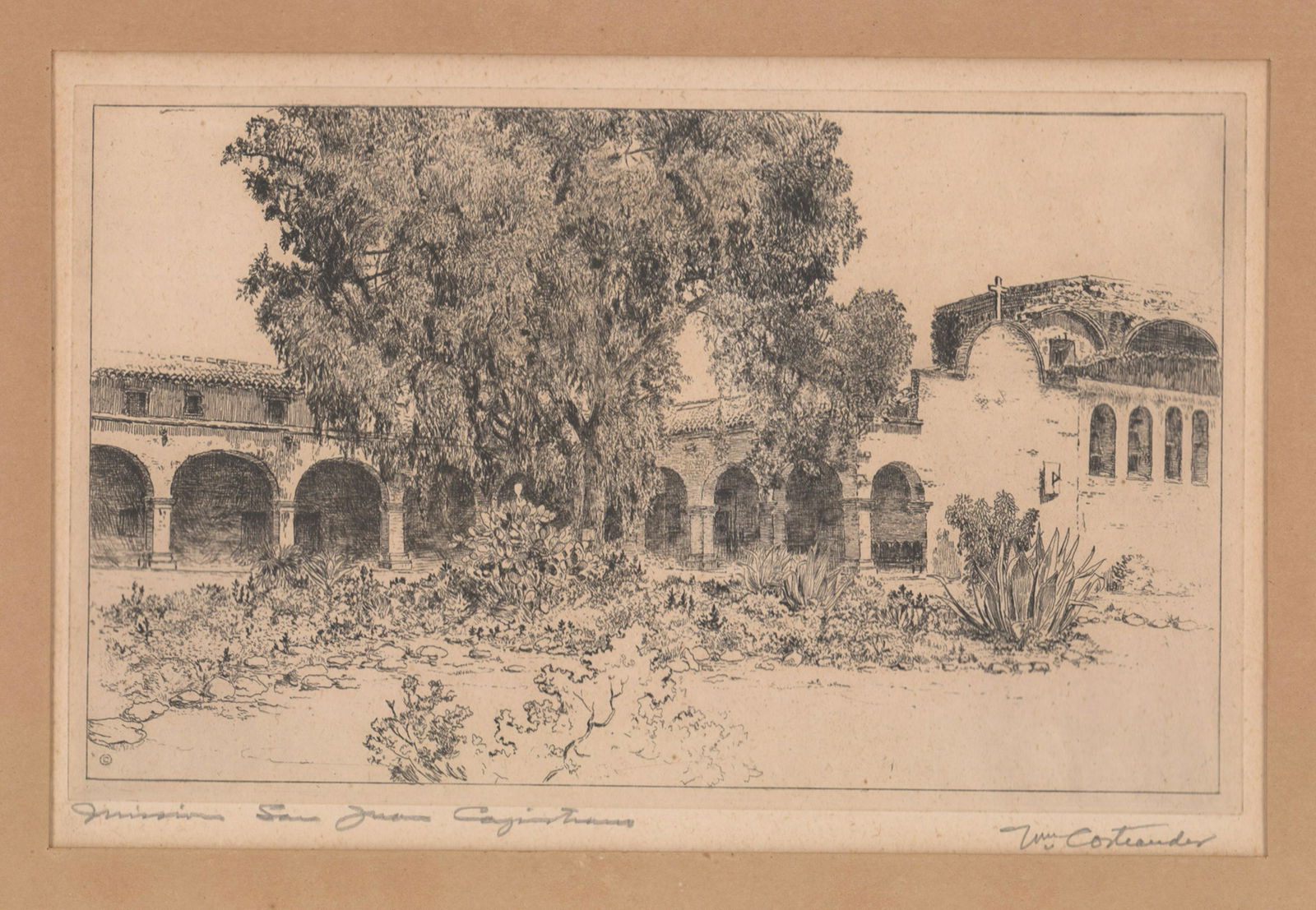 William Ostrander Signed Etching [CA, Mission] (1 of 5)