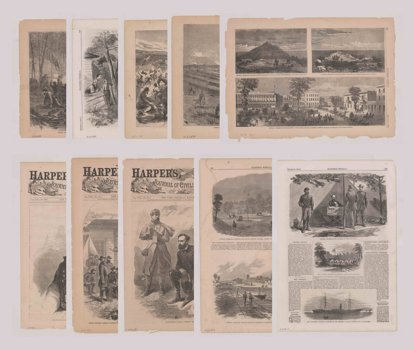Harper's Weekly Prints [Civil War General Sherman] (1 of 11)