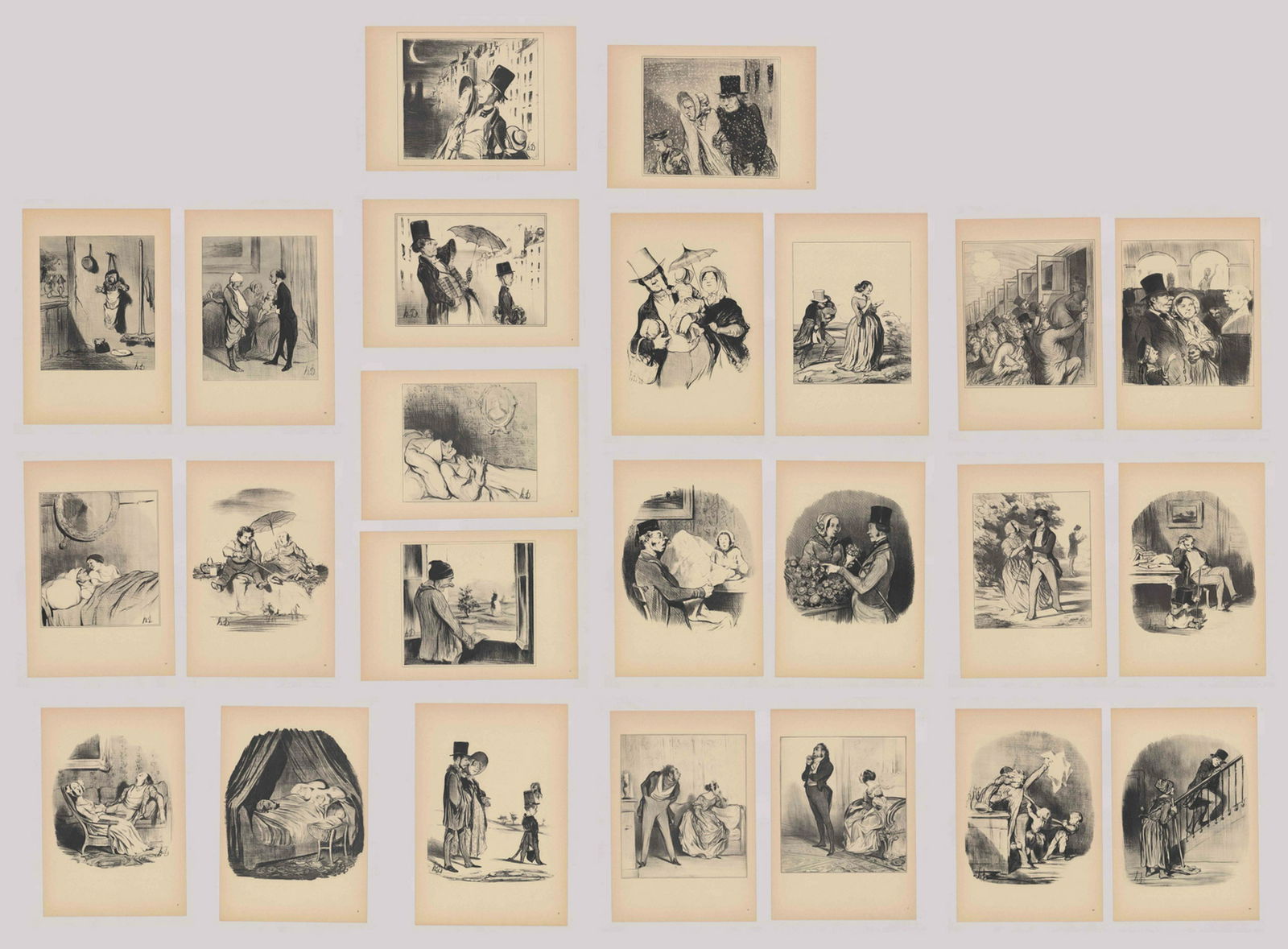 Honore Daumier Lithographs [Caricature] (1 of 20)