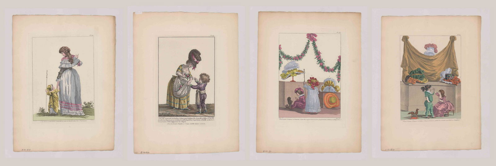 Hand-Colored Fashion Engravings [French, Fashion] (1 of 9)