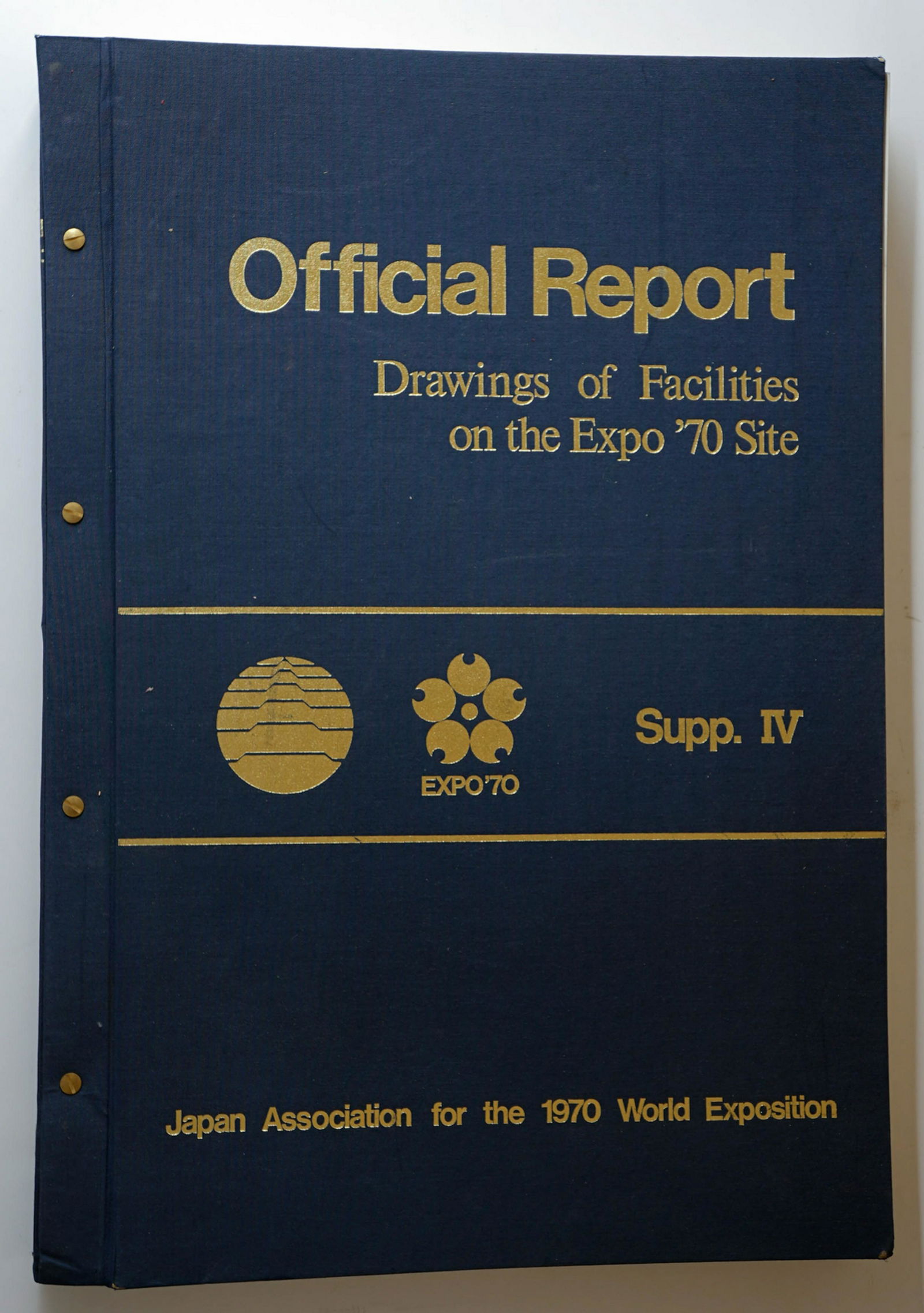 EXPO '70 Osaka Official Report Supp. IV: EXPO '70 Official Report ; Drawings of Facilities on the EXPO '70 Site. Japan Association for the 1970 World Exposition. Over 180 pages of maps and plans with an index of expenses and project completi