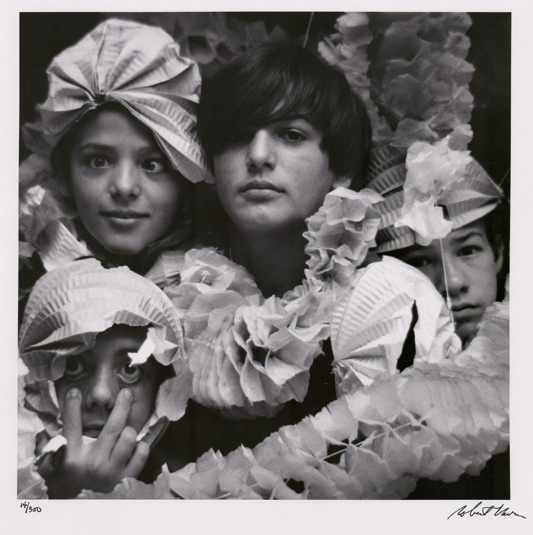 Robert Vavra Silver Gelatin Print: Robert Vavra signed and numbered silver gelatin print. Measures 19.875 in. x 16 in. EX/EX+ condition. Signed in pen lower right. Numbered in pen 14/300 lower left. Excellent condition, two small creas