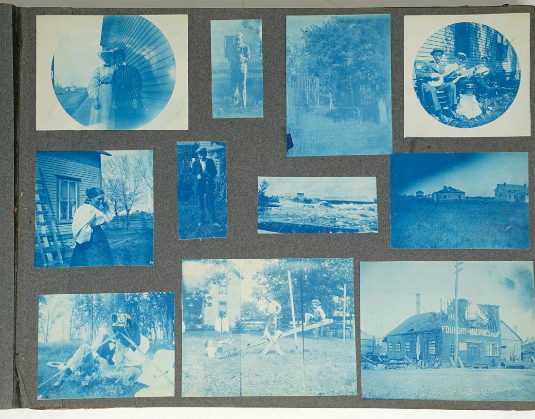 Harting Family Photo Album. Exceptional Images: An exceptional family photo album with 266 photographs that belonged to American artist George Harting and has descended through the family of Mr. George W. Harting. The pages in this photo album meas