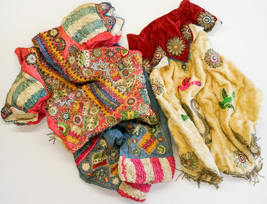 Group of Central American Textiles: Group of Central American textiles with bead work. As-is condition. If lot is absent of a condition report a condition report may be requested via email. Condition report is provided as an opinion onl