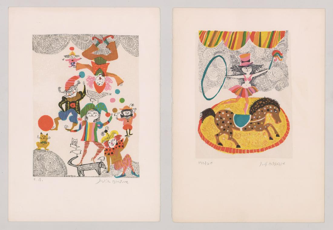Judith Bledsoe Lithographs [Modern, Circus] (1 of 2)