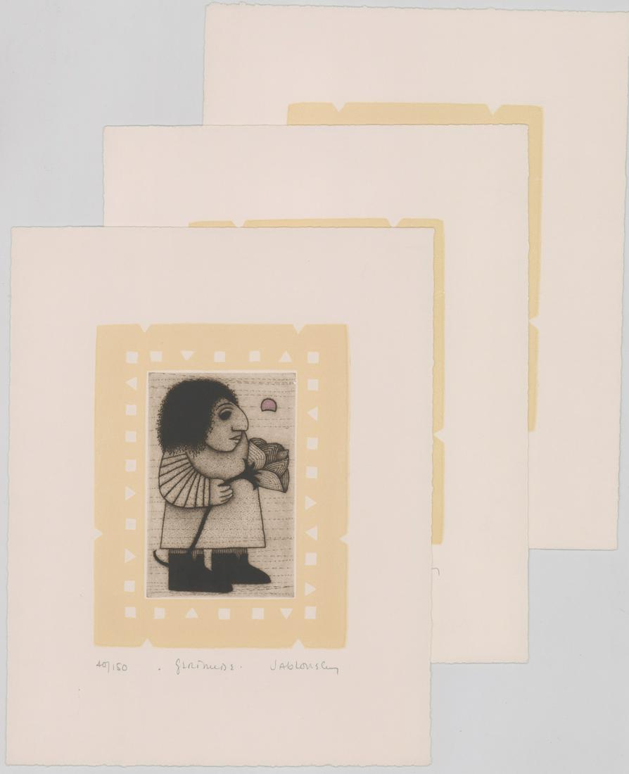 Carol Jablonsky Etchings[Poe's Raven, Tyger, Girl] (1 of 10)