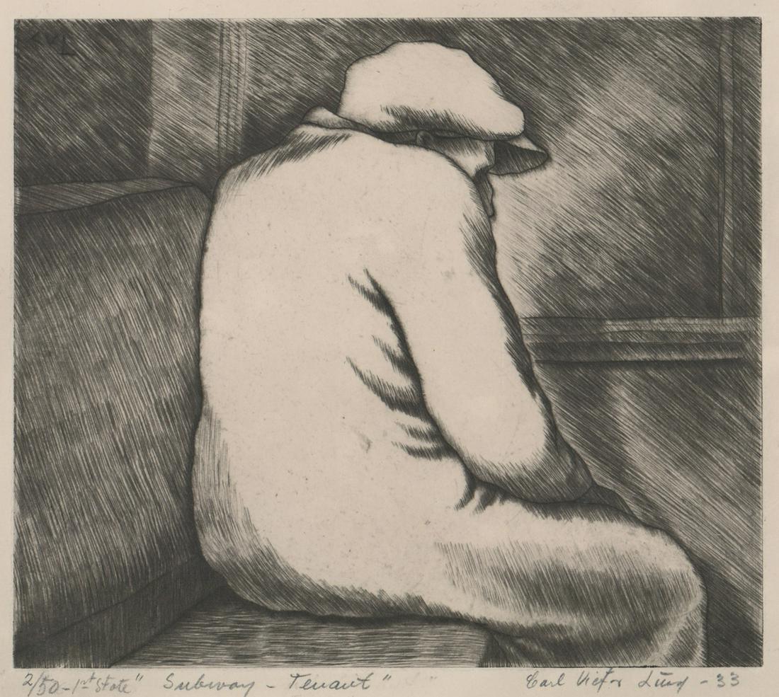 Carl Lund Etching [Figure] (1 of 5)