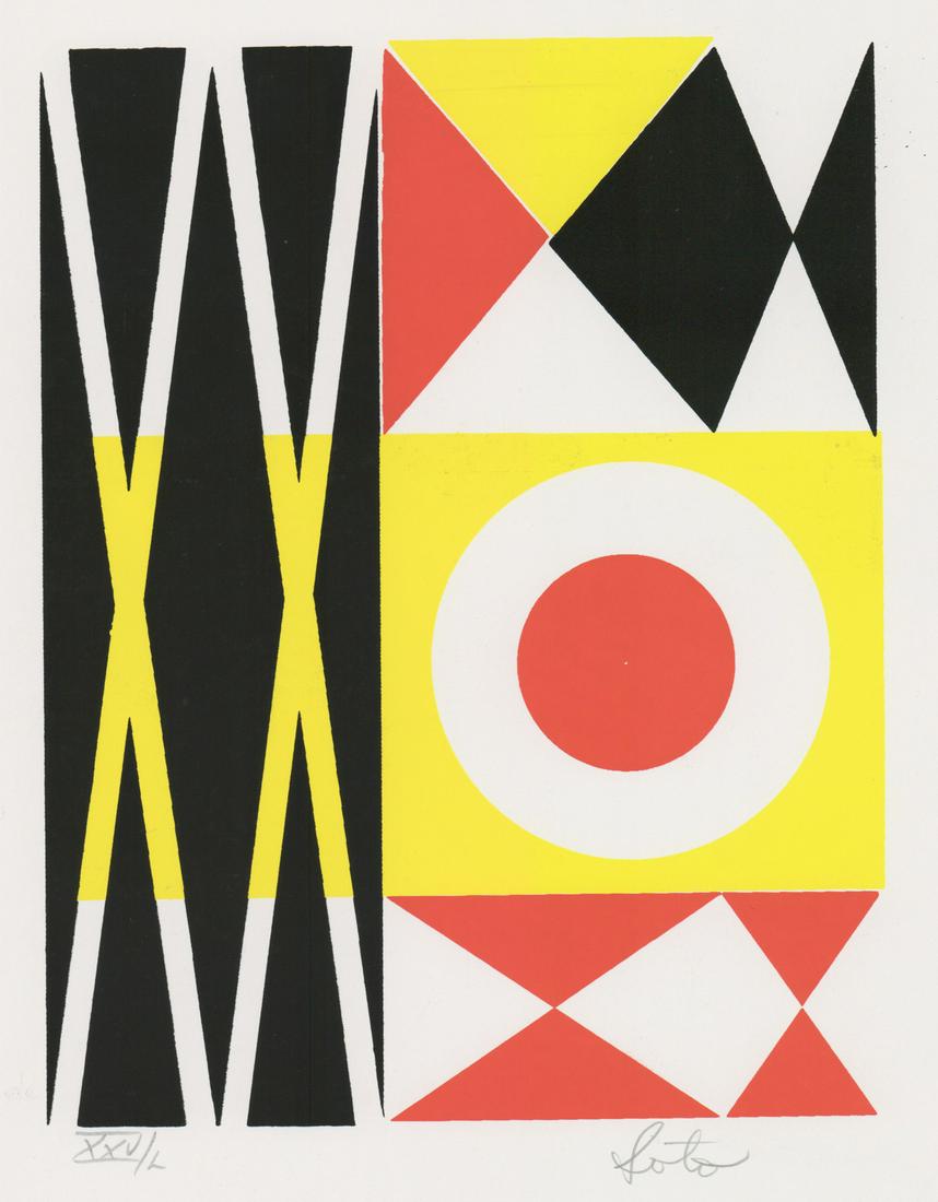 Soto Color Screenprint [Geometric, Abstract] (1 of 5)