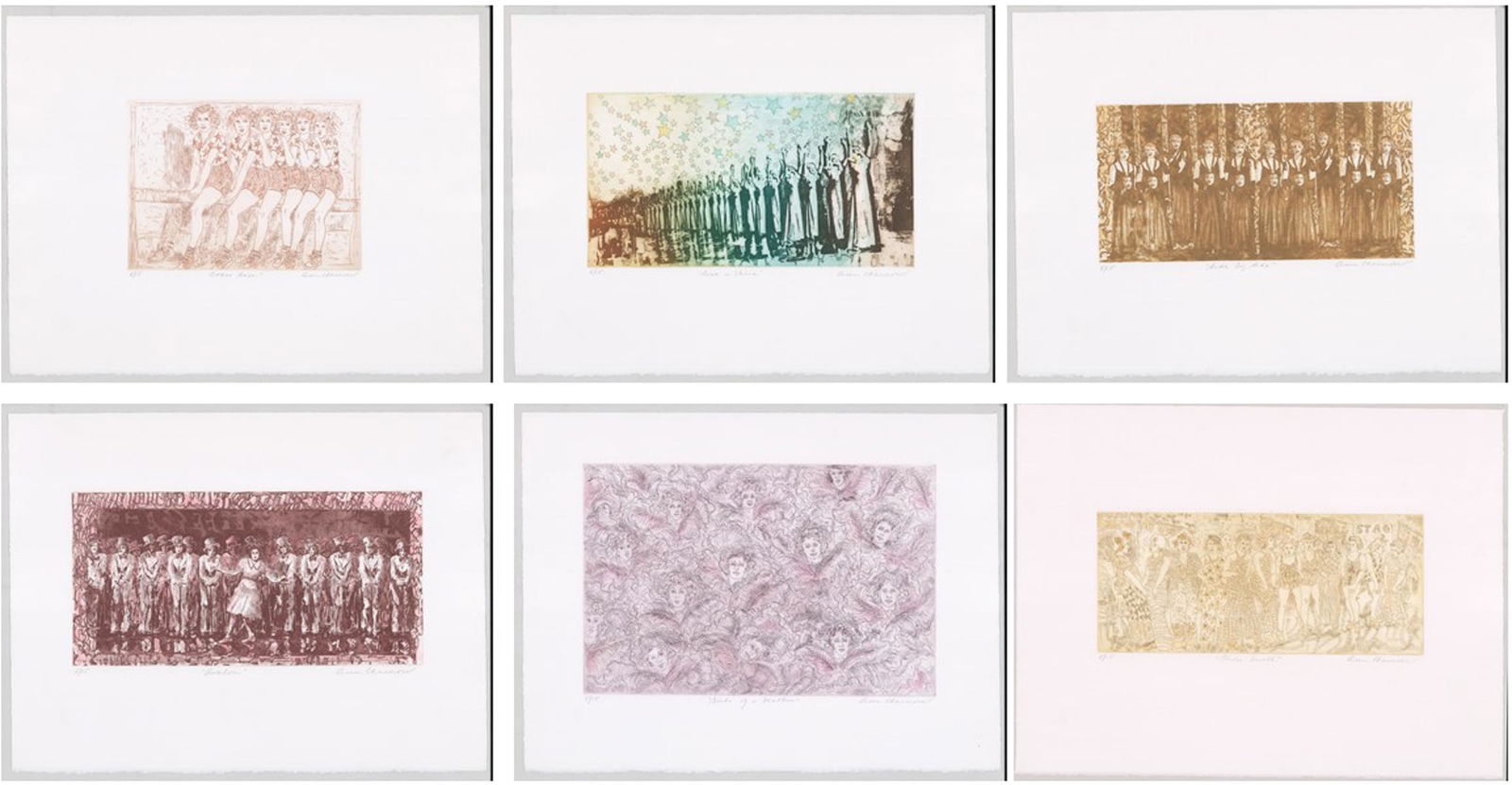 Ann Chernow Etchings [Women, Hollywood] (1 of 10)