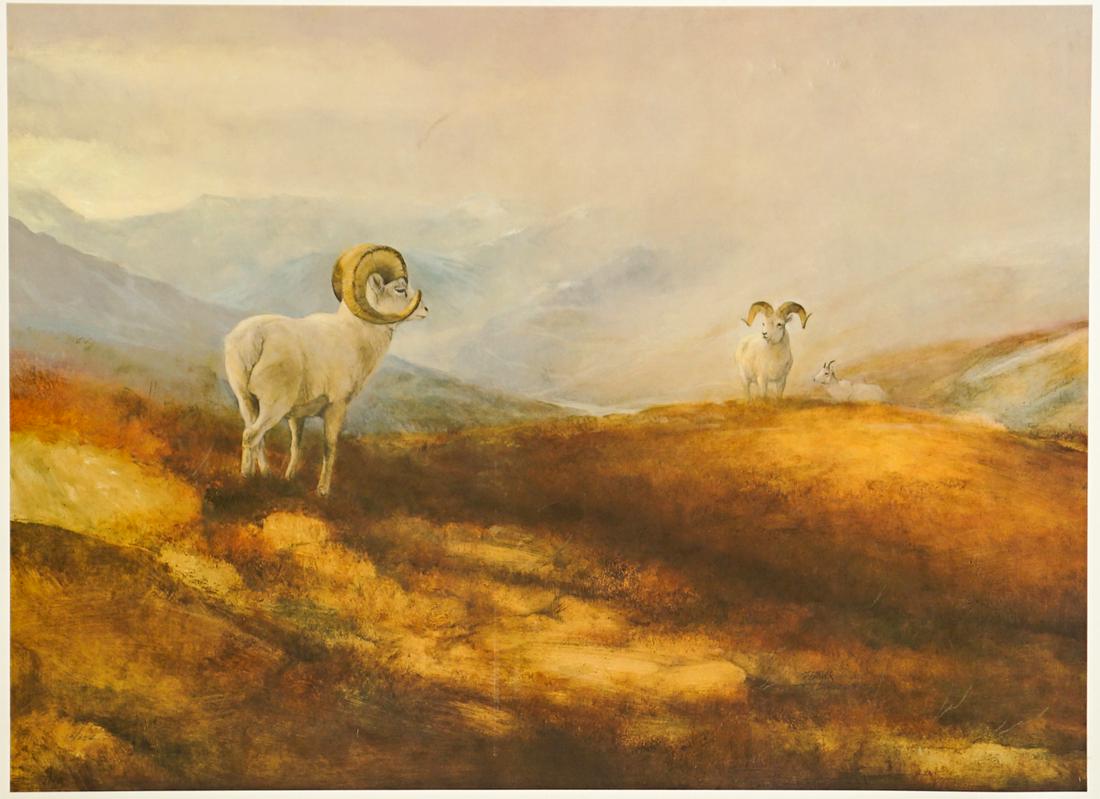 Tom Sander Lithograph [Big Horn Sheep] (1 of 6)