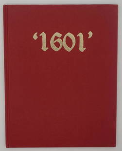 '1601' A Tudor Fireside Conversation 1969: 1601' A Tudor Fireside Conversation as Written by the Ingenuous, Virtuous and learned Mark Twain (Samuel Clemens). Illustrated by Alan Odle. 1969. Unpaginated. Red cloth cover with gilt lettering.