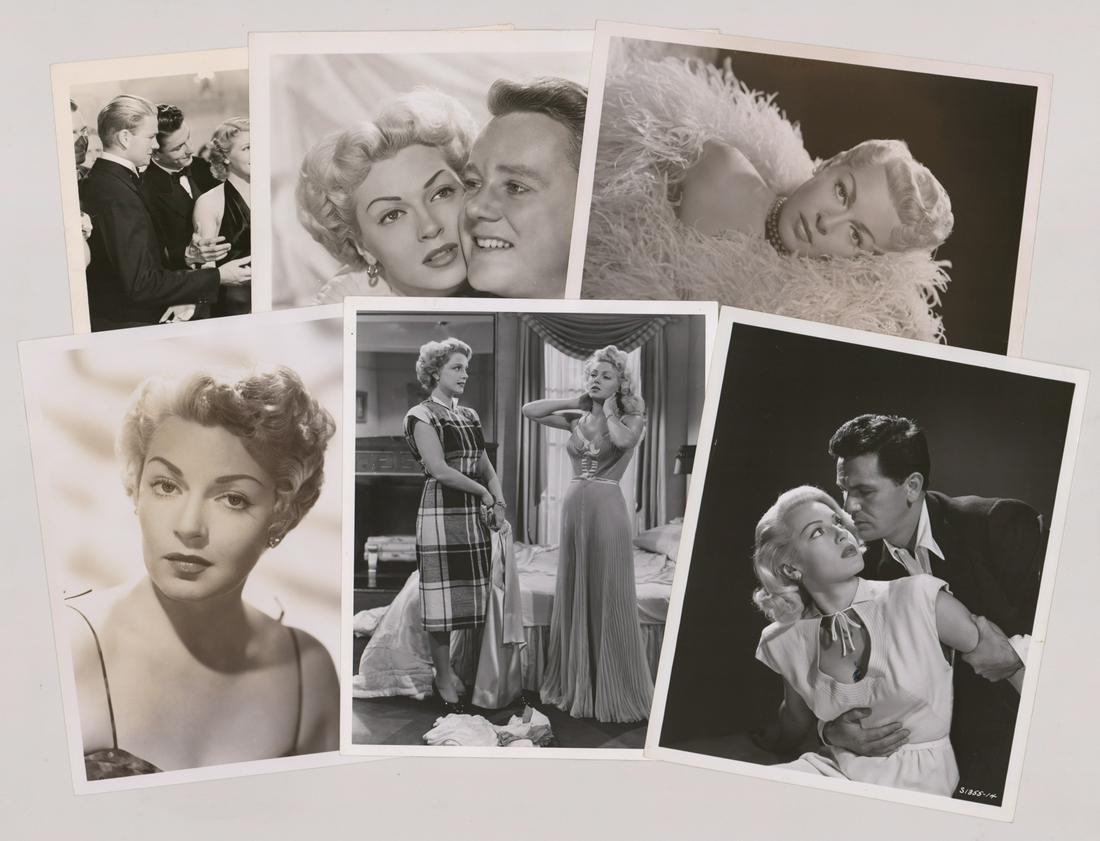 Lana Turner Vintage Publicity Photos (6): Lana Turner vintage publicity photos (6). Semi-glossy, single-weight gelatin silver prints. They measure 8.125 in. x 10.25. VG-EX/EX condition. Provenance: Formerly the personal collection of Robert O