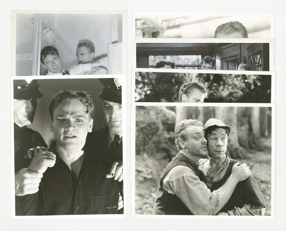 James Cagney Doubleweight Photos (6): James Cagney vintage publicity photos (6). Glossy, double-weight black and white photographs. They measure 8.0625 in. x 10.125 in. VG-EX/EX condition. Provenance: Formerly the personal collection of R