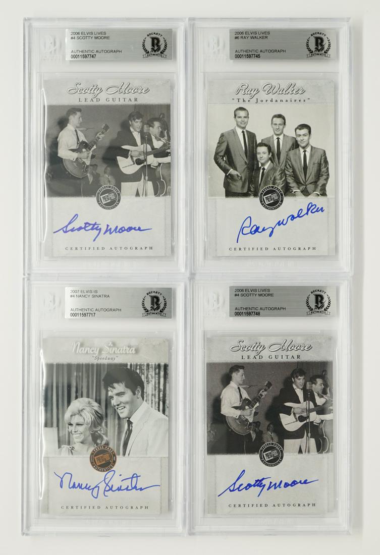 2006-2007 Elvis Lives Signed Insert Cards (4) (1 of 2)