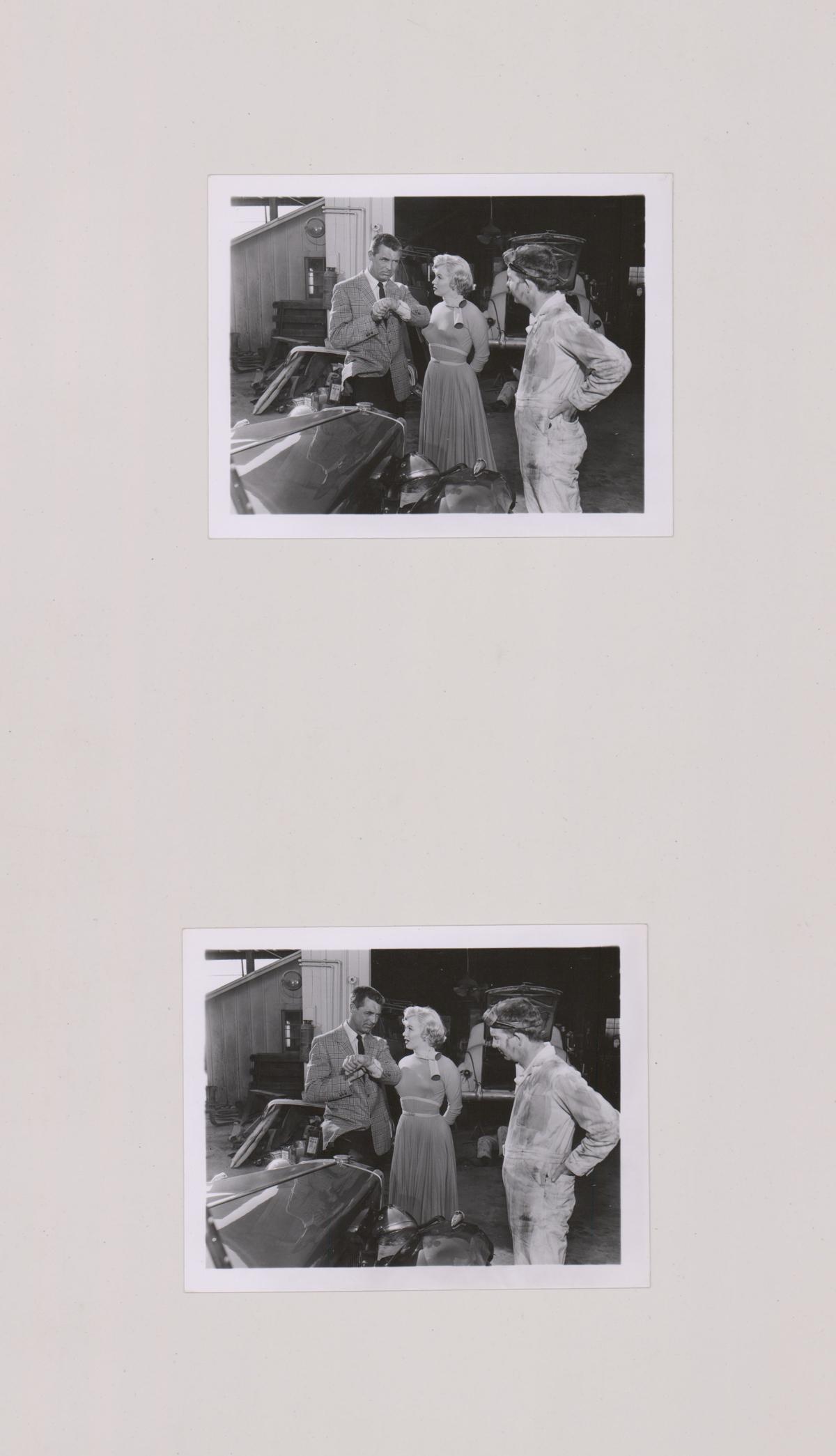 Marilyn Monroe Vintage Negatives w/Correct Photos: Marilyn Monroe vintage negatives with correct and matching vintage photos made off of the negative at time image was taken (2 negatives, 2 photos). All measure approximately 4 in. x 5 in. Provenance: