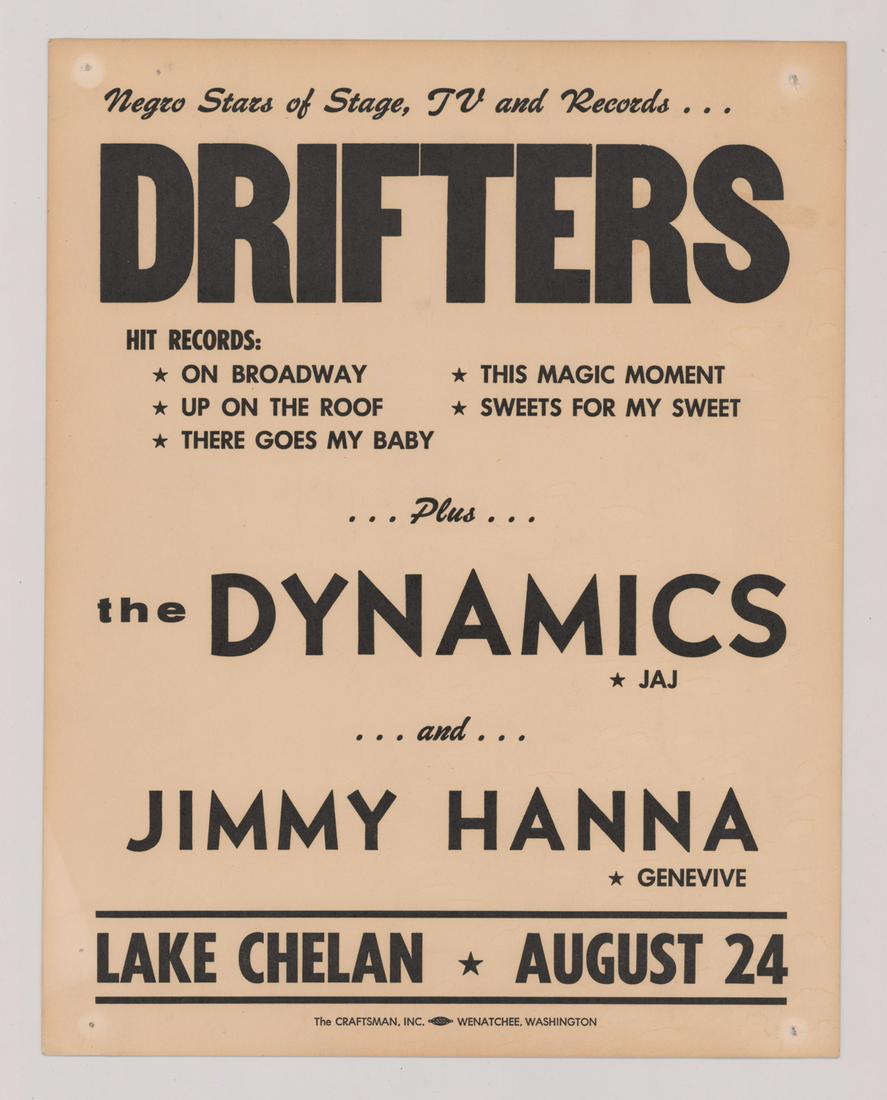 Drifters Northwest 60's Concert Poster (1 of 2)