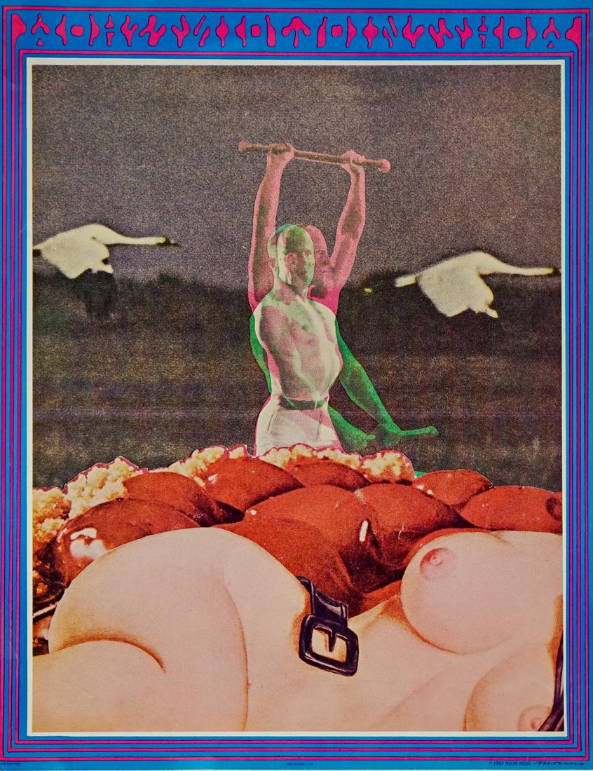 Joint Show 1967 Neon Rose Victor Moscoso Print (1 of 3)