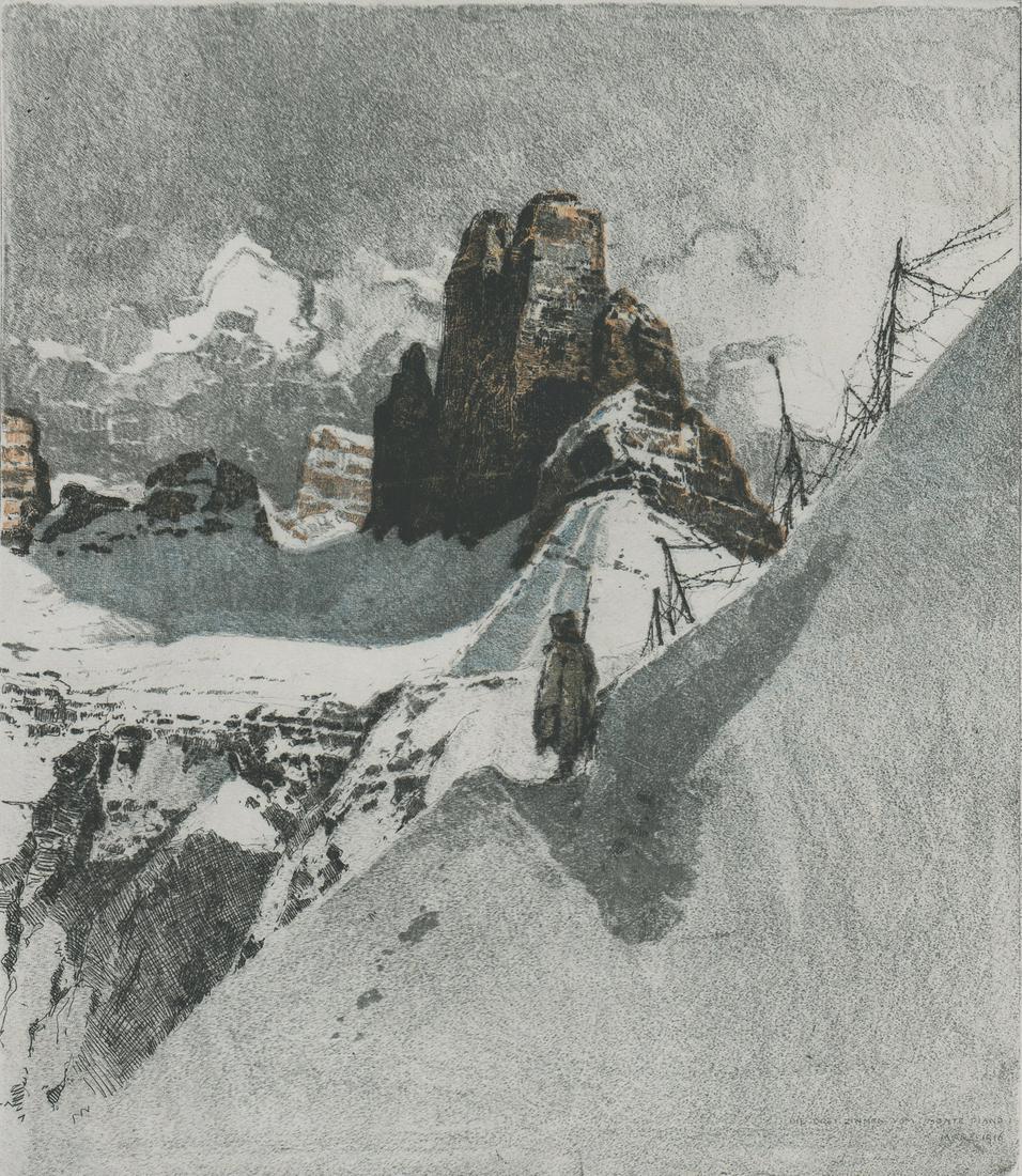 Luigi Kasimir Etching [Monte Piana, Italy] (1 of 4)