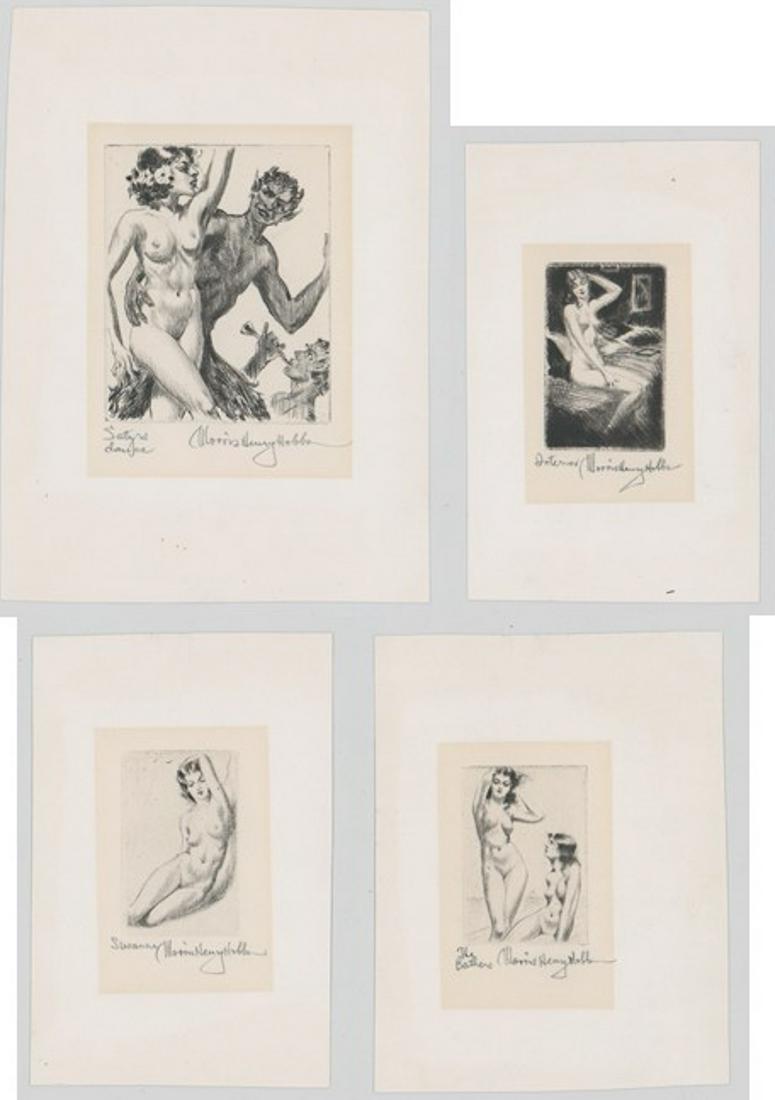 Morris Henry Hobbs Etchings [Nudes] (1 of 5)