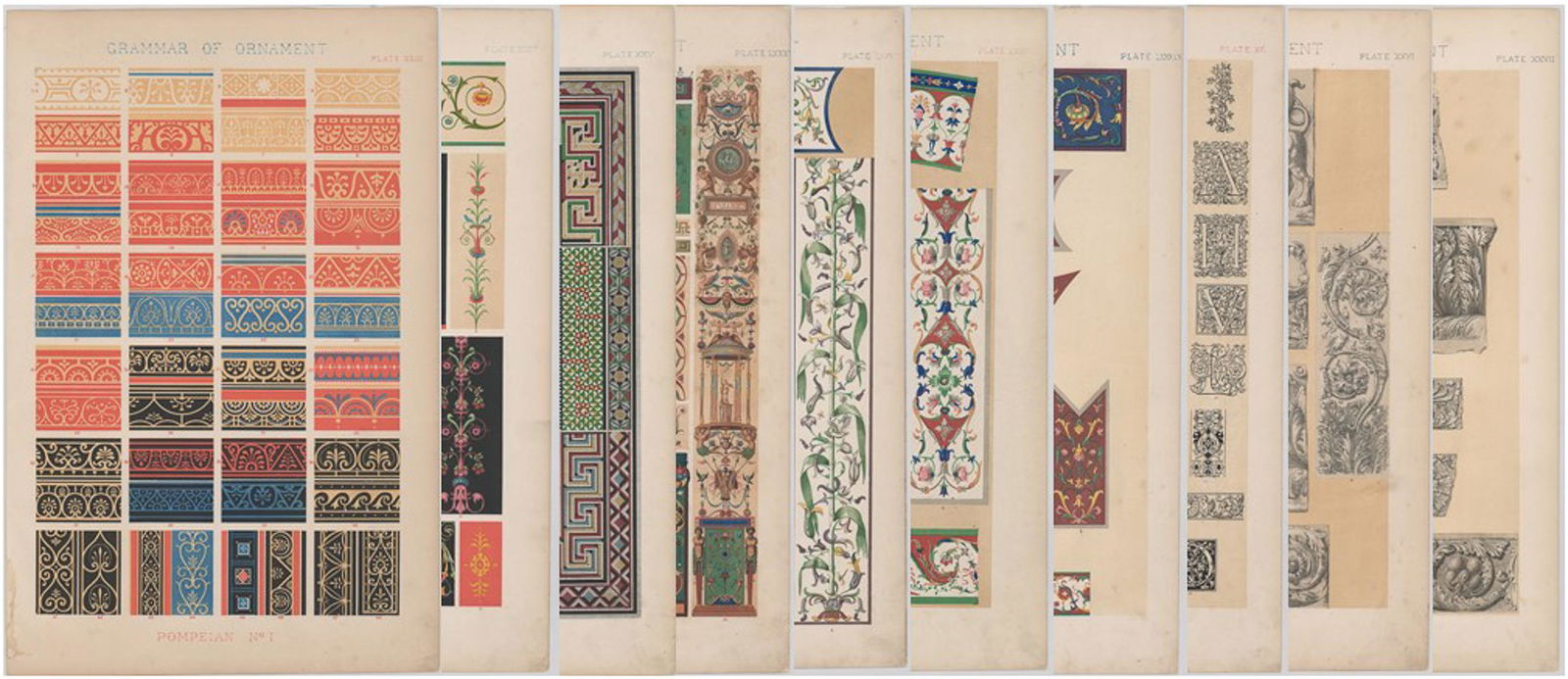 Owen Jones Grammar of Ornament [Roman, Pompeian] (1 of 11)