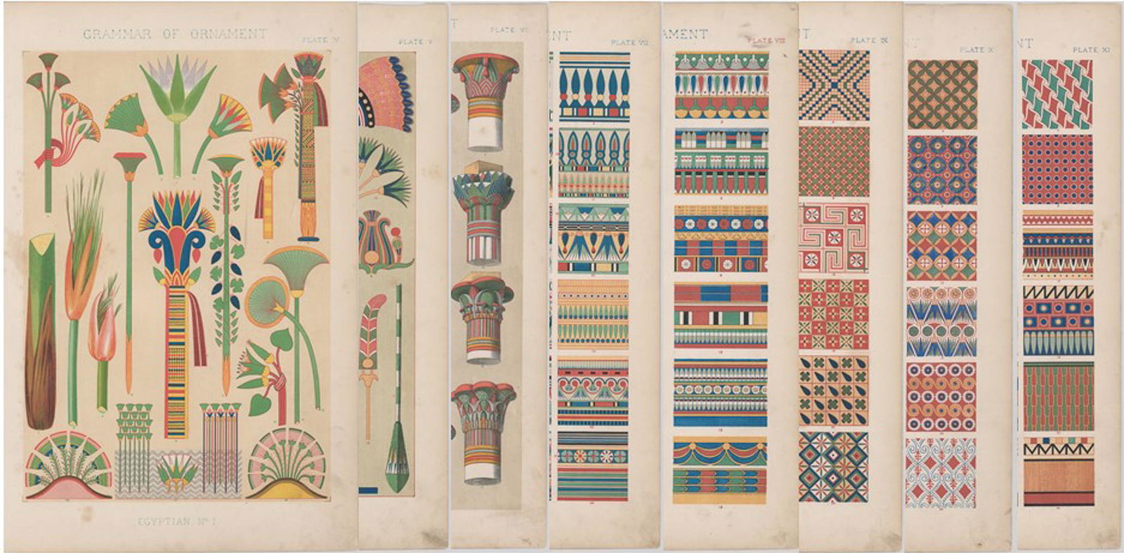 Owen Jones Grammar of Ornament [Egyptian] (1 of 9)