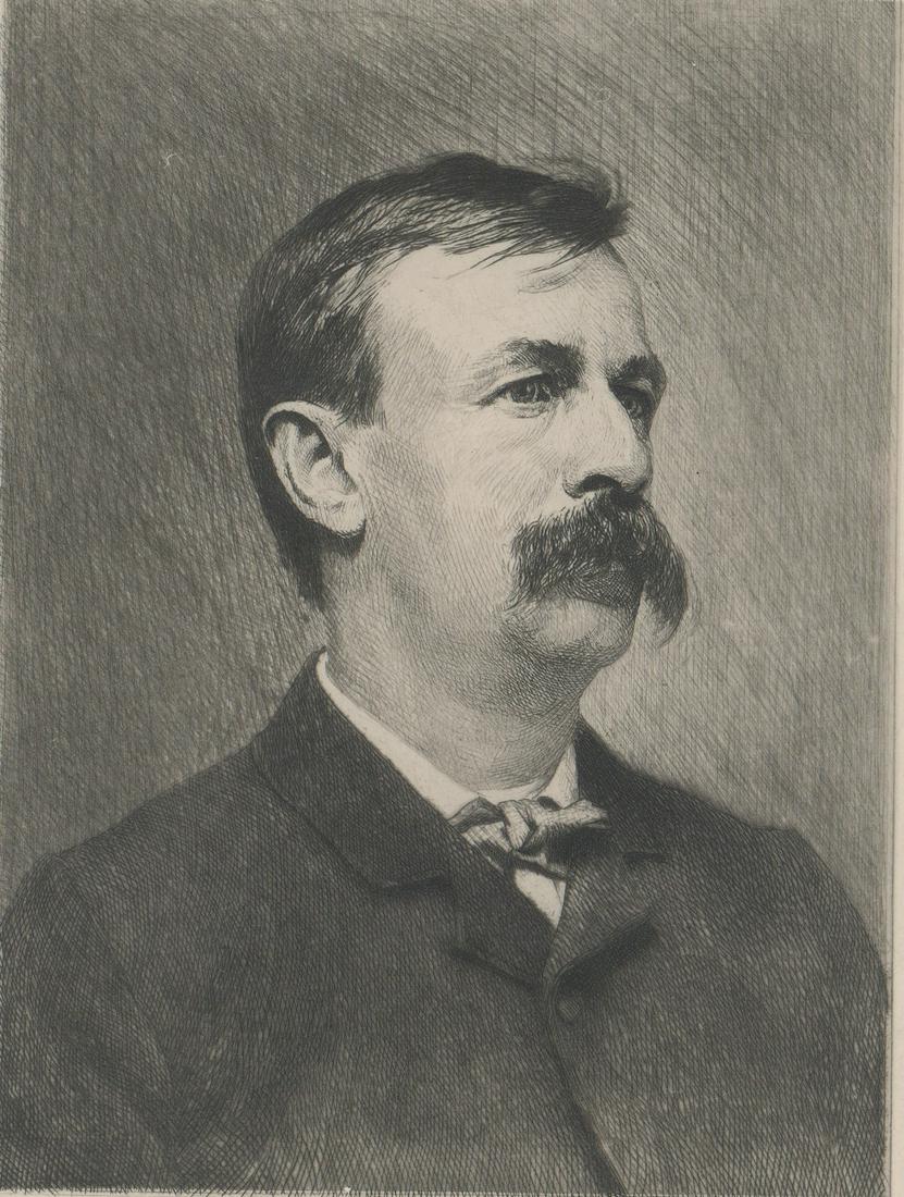 William W.H.W. Bicknell Etching [Edward Bellamy] (1 of 6)