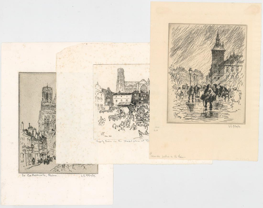 Lester G. Hornby Signed Etchings [French Scenes] (1 of 7)