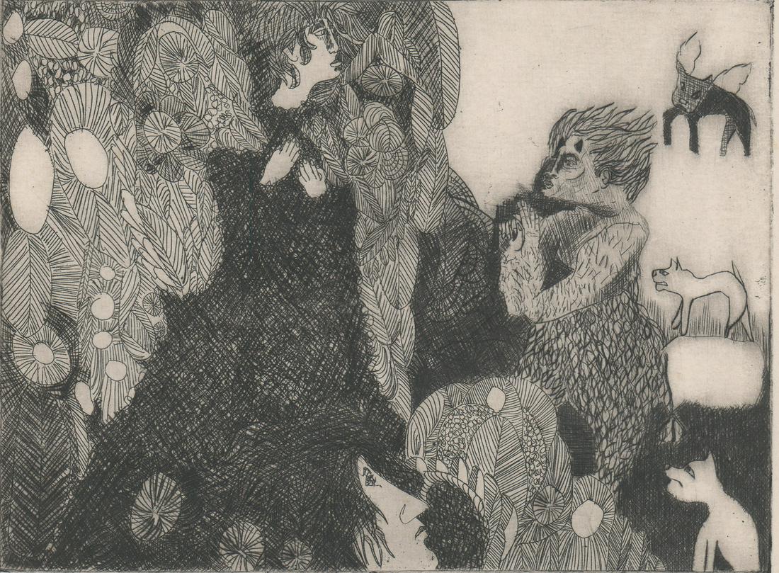 Alice Edson Grady Etching [Eve, Modernist] (1 of 5)