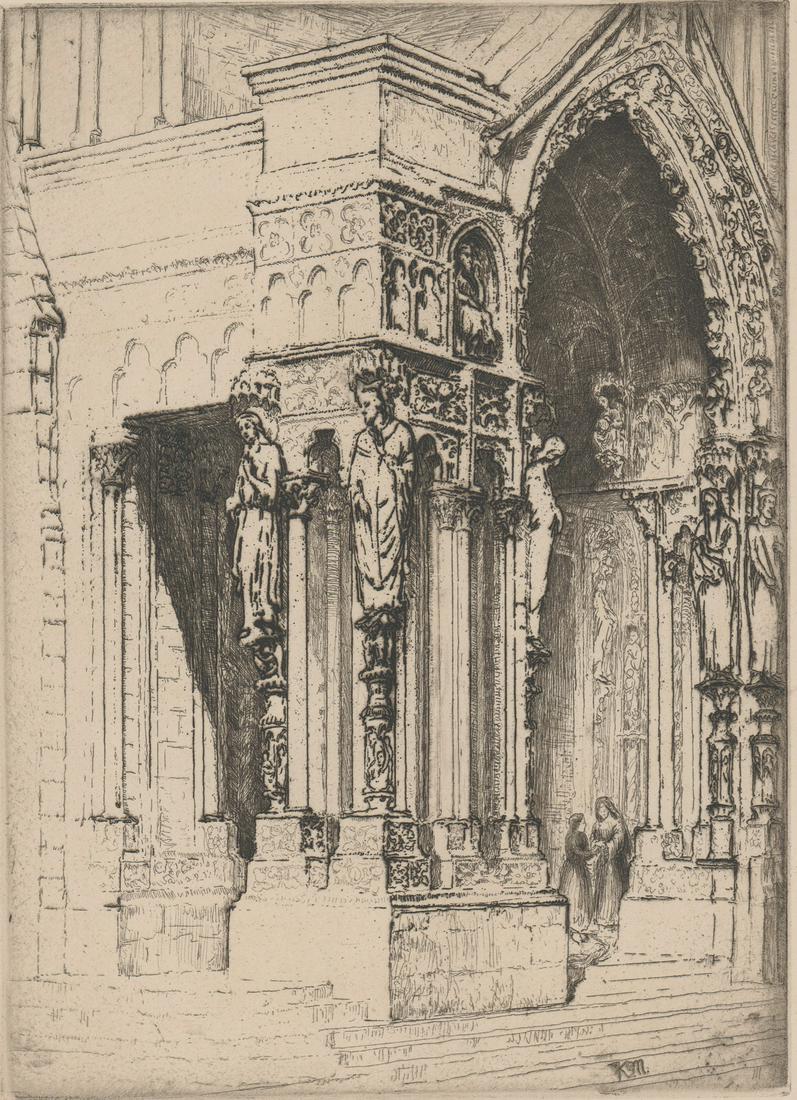 Katherine Merrill Etching [Architecture] (1 of 5)