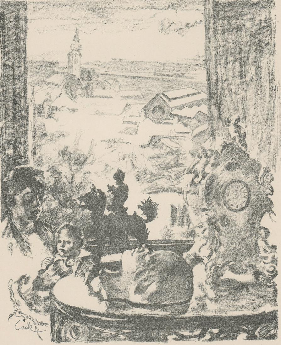 Istvan Csok Etching [Mother with Child] (1 of 5)