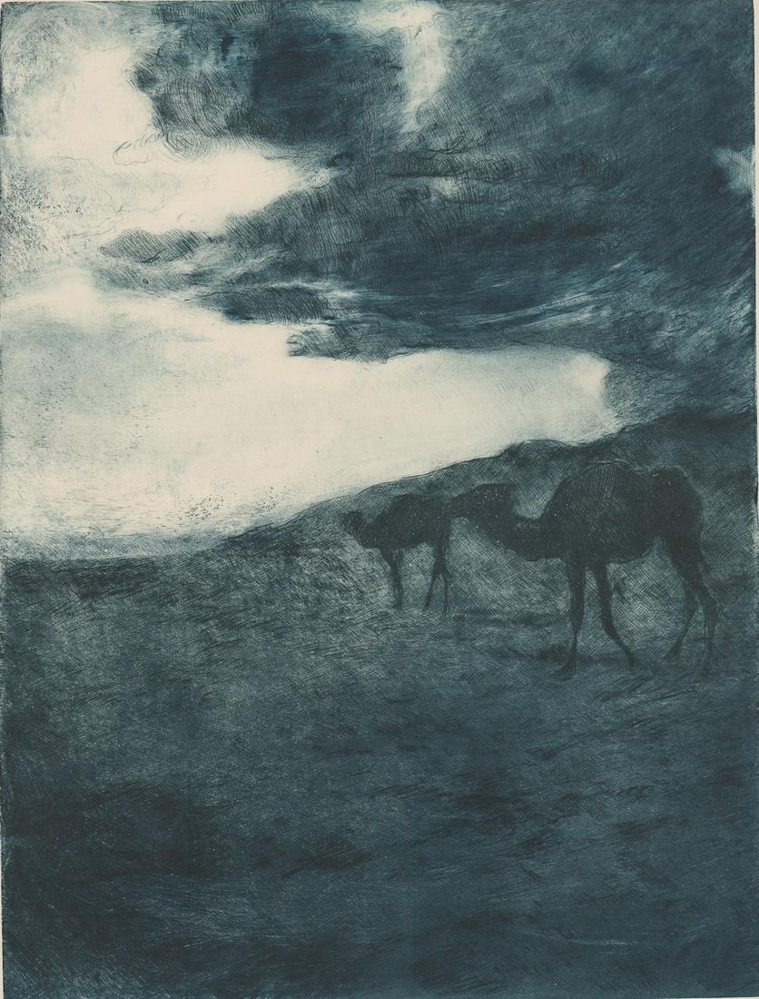 Pal Fried Etching [Camels at Night] (1 of 4)