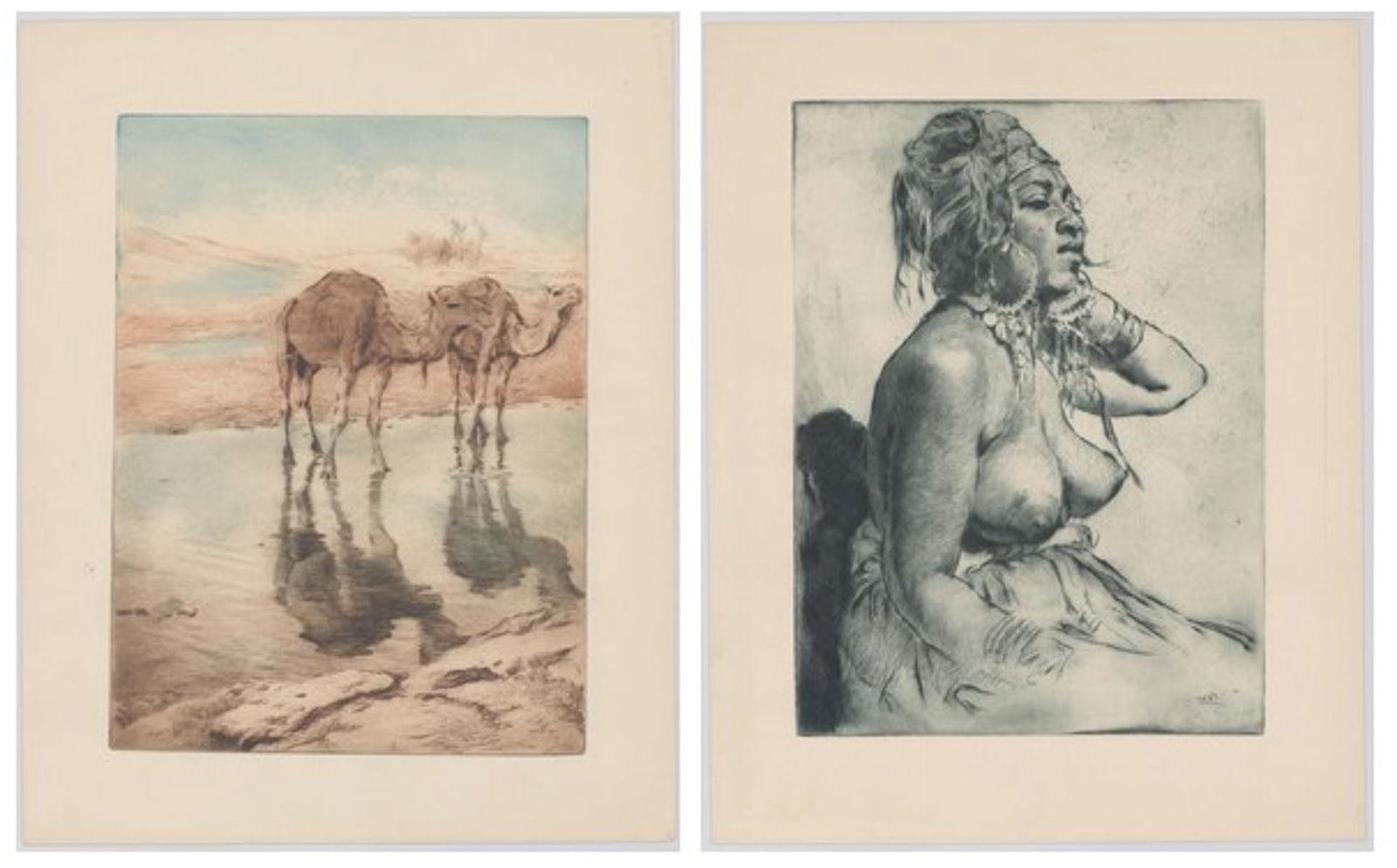Pal Fried Etchings [Nude, Camels Drinking] (1 of 3)