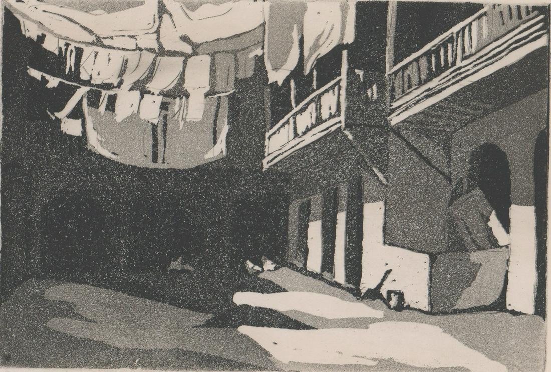 Illegibly Signed Etching [WPA, New Orleans] (1 of 5)