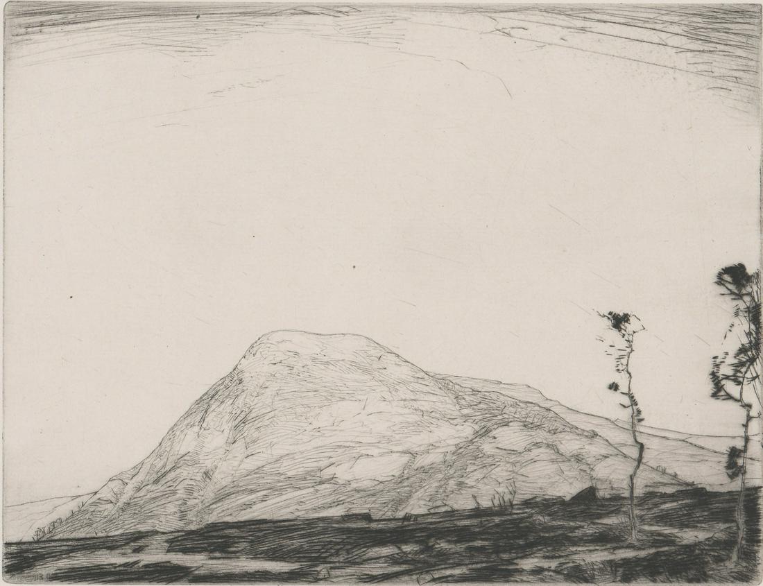 Chauncey Foster Ryder Etching [Mountain Scene] (1 of 5)
