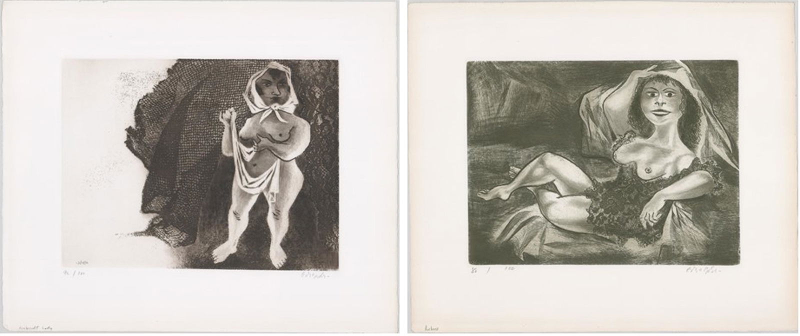 William Gropper Etchings [Nudes] (1 of 3)