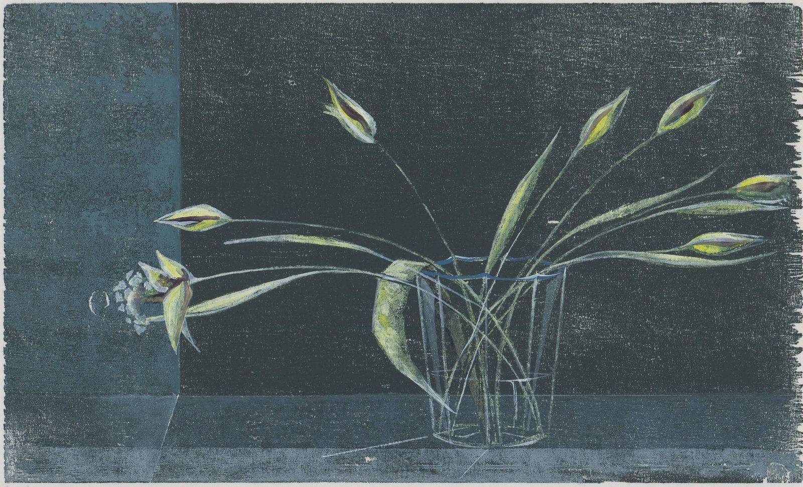 Whitney Brooks Hansen Woodcut [Still Life, Floral] (1 of 5)