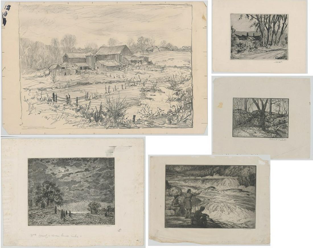 Robert H. Nisbet Etchings/Drawing [Nature] (1 of 6)