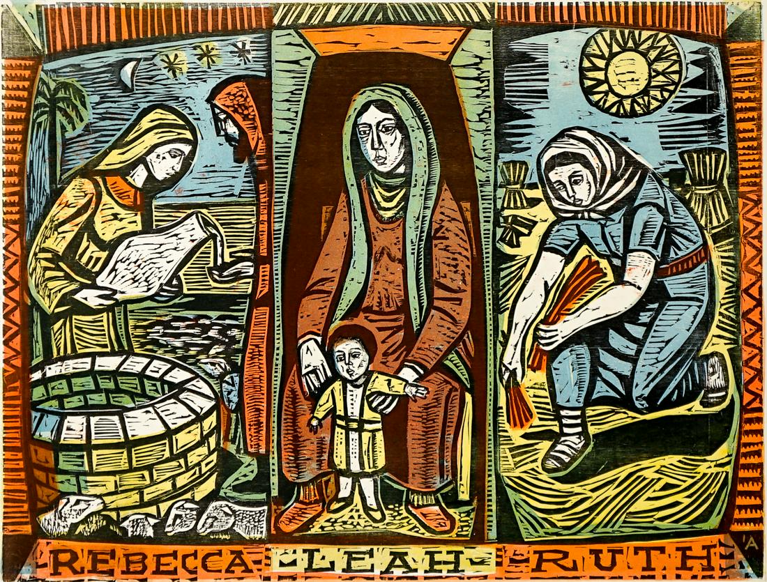 Irving Amen Color Woodcut [Trial Proof, OT Women] (1 of 6)