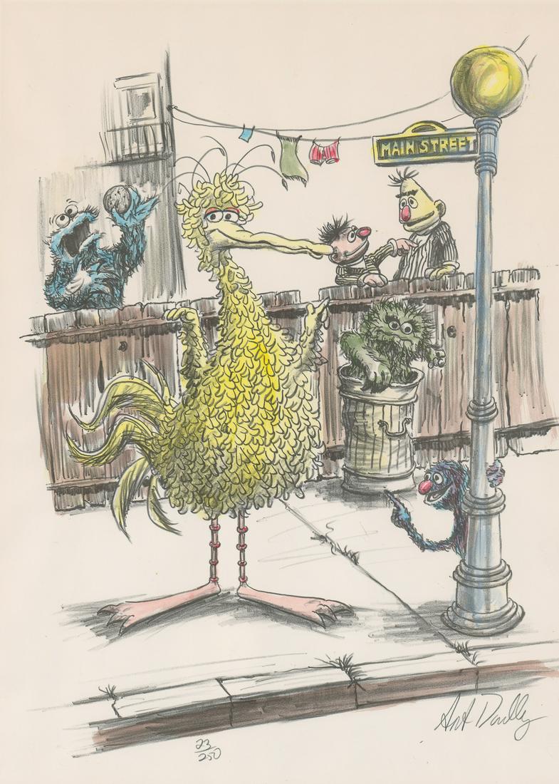 Art Dudley Lithograph [Sesame Street Characters] (1 of 5)